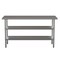 Emma and Oliver NSF Certified Stainless Steel 18 Gauge Work Table with 2 Undershelves
